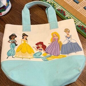 Pottery Barn Disney Princess Tote Bag - Aqua and Cream